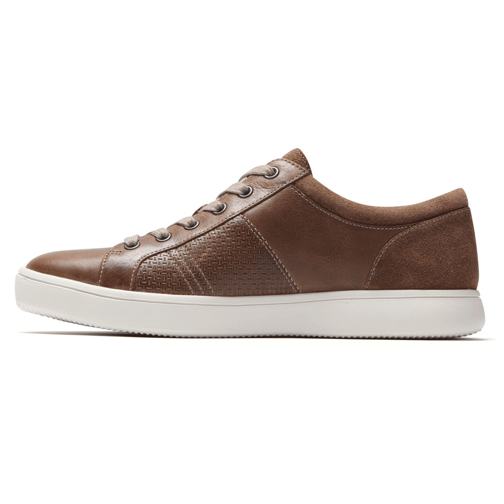 Rockport Singapore Mens Sneakers - Colle Tie Brown - YQ9541823